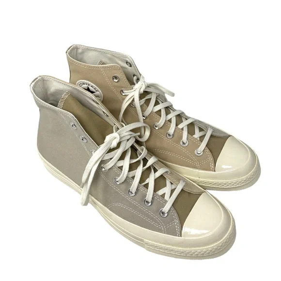 Converse Chuck 70 High Sneakers Beach Stone Canvas Shoes Casual For Men A05658C - Picture 3 of 9